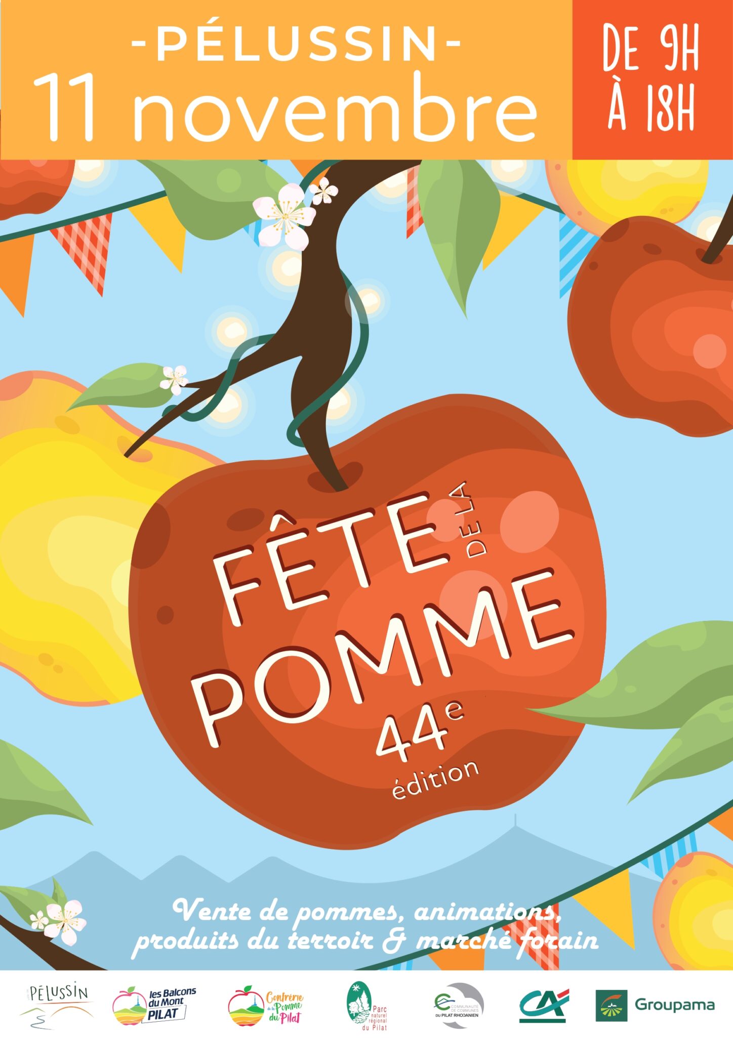 11 novembre 2023 la Fête de la Pomme a 44 ans Mairie de Pélussin